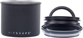 img 2 attached to ☕ Airscape Coffee and Food Storage Canister - Preserving Freshness with Airtight Lid & Two-Way Valve | Stainless Steel Container, Small 4-Inch Can (Matte Black)