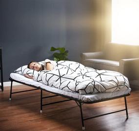 img 3 attached to Portable LiteBed Folding Bed with Memory Foam Mattress - Luxurious Foldable Bed with Frame - Foldaway Guest Bed for Adults & Kids - No Assembly Required - Includes Carry Bag