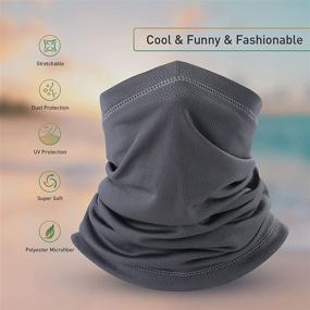 img 3 attached to Summer Scarf Gaiter Windproof Anti Dust Women's Accessories