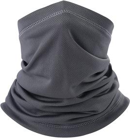img 4 attached to Summer Scarf Gaiter Windproof Anti Dust Women's Accessories