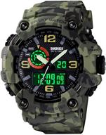 ⌚ waterproof led digital sports watch for men, multi-function military s-shock design with alarm логотип