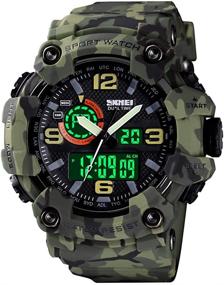 img 4 attached to ⌚ Waterproof LED Digital Sports Watch for Men, Multi-Function Military S-Shock Design with Alarm