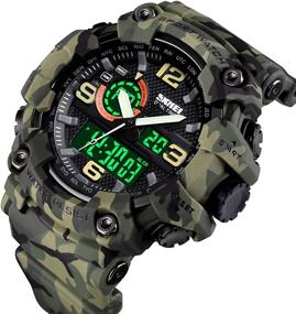 img 1 attached to ⌚ Waterproof LED Digital Sports Watch for Men, Multi-Function Military S-Shock Design with Alarm