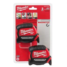 img 4 attached to 📏 Enhanced Precision with Milwaukee 48 22 0125G Magnetic Measure 2 Pack