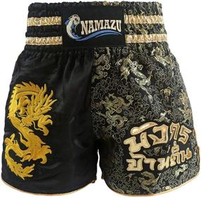 img 2 attached to 🩳 High Quality NAMAZU Muay Thai Shorts for Men and Women, Perfect for MMA, Boxing, and Kickboxing Training at the Gym.