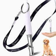 🐶 selinoy dog whistle: effective adjustable pitch for barking control and recall training | professional tool with free lanyard strap logo