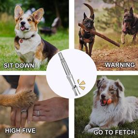 img 1 attached to 🐶 Selinoy Dog Whistle: Effective Adjustable Pitch for Barking Control and Recall Training | Professional Tool with Free Lanyard Strap