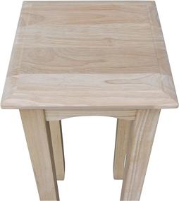 img 1 attached to Stylish and Versatile: International Concepts 30-Inch Tea Table, Unfinished