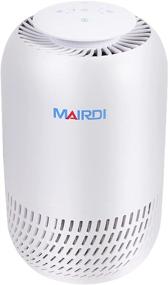 img 3 attached to 💨 MAIRDI Home Bedroom Air Purifier - H13 True HEPA Filter, 3-Stage Carbon Filtration, Portable Small Room Air Cleaner for 99.975% Removal of Smoke, Dust, Odor - No Ozone