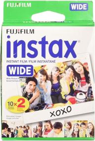 img 2 attached to Широкая инстантная цветная пленка Fujifilm Instax для камер 200/210 - 2 двойных пакета - 40 фотографий.