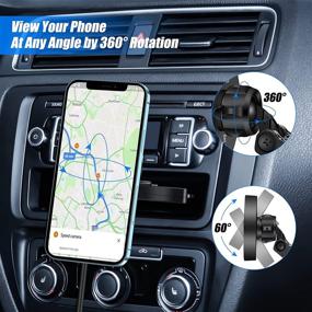 img 1 attached to Piosoo 15W Magnetic Wireless Car Charger CD Slot Mount - 🚗 Convenient Auto-Alignment Mag-Safe Charger for iPhone 13 Series/12 Series, Compatible with Mag-Safe Cases