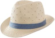 👒 llmoway kids summer straw hat: stylish fedora for baby boys, perfect for beach and sun protection logo