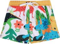 🩲 printed pattern boys' swim clothing - nonwe shorts with drawstring logo