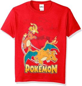 img 1 attached to Pokemon Boys' Big Short 🔥 Sleeve Tee Shirt: Unleash Your Inner Trainer