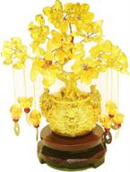 🐉 feng shui citrine money tree: dragon fortune crystal tree (yellow) логотип