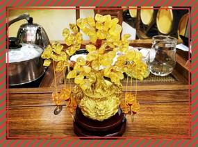 img 2 attached to 🐉 Feng Shui Citrine Money Tree: Dragon Fortune Crystal Tree (Yellow)