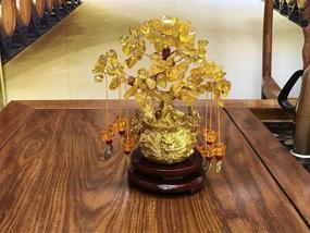 img 1 attached to 🐉 Feng Shui Citrine Money Tree: Dragon Fortune Crystal Tree (Yellow)