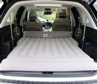 🚗 высокопрочный воздушный матрас для заднего сиденья tesla car air mattress, кровать для поездок и кемпинга, надувная мягкая покрышка для автомобилей suv, портативная, с насосом для надувания, модели s/x/3/y. логотип