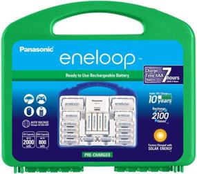 img 4 attached to 🔋 Panasonic K-KJ17MC124A eneloop Super Power Pack: 12AA, 4AAA, 2 C & 2 D Adapters, Advanced Battery Charger & Storage