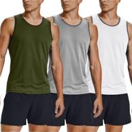 💪 coofandy men's 3 pack workout tank tops: gym shirts for muscle tee, bodybuilding, and fitness логотип