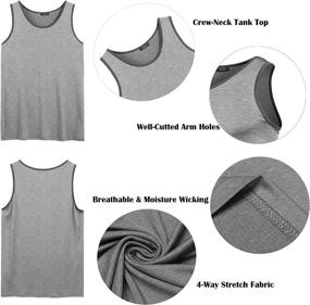 img 2 attached to 💪 COOFANDY Men's 3 Pack Workout Tank Tops: Gym Shirts for Muscle Tee, Bodybuilding, and Fitness