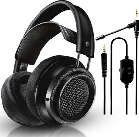 img 4 attached to 🎧 Philips Audio Fidelio X2HR Over-Ear Open-Air Headphone with 50mm Drivers (Black) + NeeGo Attachable Microphone - Ideal for Gaming and Communication