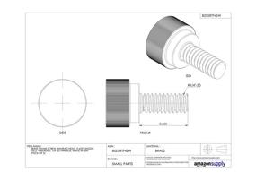 img 1 attached to 🔩 Knurled Brass Fasteners: Lengthy Threaded Screws for Optimal Security