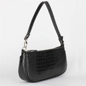 img 3 attached to IBIZA VIBE Crocodile Leather Shoulder Women's Handbags & Wallets in Shoulder Bags