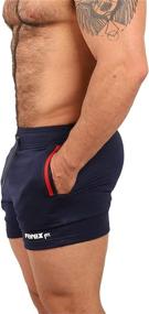 img 2 attached to Fenix Fit Shorts Casual Spandex Men's Clothing for Active