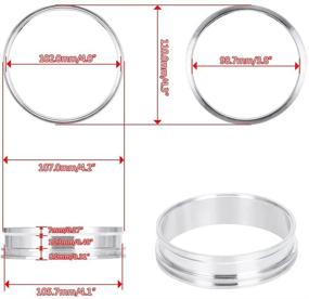 img 1 attached to 🔩 PQY Universal Leak-free 4" Aluminum Quick Release V-Band Clamp Kit: Boost Performance with Intake Intercooler Pipe Throttle Union Sleeve