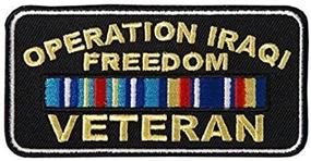 img 4 attached to OPERATION IRAQI FREEDOM VETERAN Patch - 🎖️ High Thread Iron-On/Sew-On, Heat Sealed Backing - 4x2 inches