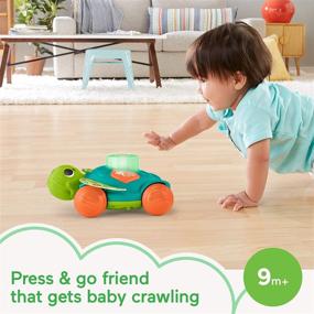 img 3 attached to 🐢 Fisher-Price Linkimals Sit-to-Crawl Sea Turtle: Illuminating Musical Baby Crawling Toy