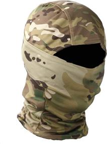 img 4 attached to STARTAIKE Balaclava Face Mask - UV Protection, Windproof Hood, Tactical Mask for Skiing, Cycling, Outdoor Activities, Fishing, Hunting (Camo)