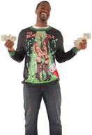 👕 faux real sublimated sweater t shirt: trendy men's clothing and shirts for every occasion logo