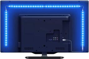 img 4 attached to 📺 Enhance Your TV Viewing Experience with LE LED Strip Lights: 6.56Ft RGB Color Changing Backlights, Remote-Controlled, USB-Powered for 32-65 Inch TV, PC, Mirror