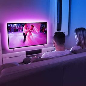 img 1 attached to 📺 Enhance Your TV Viewing Experience with LE LED Strip Lights: 6.56Ft RGB Color Changing Backlights, Remote-Controlled, USB-Powered for 32-65 Inch TV, PC, Mirror