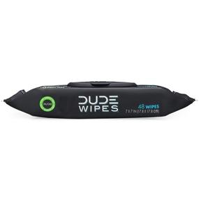 img 2 attached to 🧻 Прокладки DUDE Wipes Flushable Wipes 48 шт., в дозаторе: Без запаха, влажные прокладки с витамином Е и алоэ, безопасны для использования дома, совместимы с септиками и канализацией