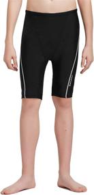 img 3 attached to 🩲 BALEAF Boys' Athletic Swim Jammer: UPF 50+ Quick Dry Youth Training Swimming Short