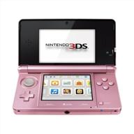 pearl pink nintendo 3ds console logo