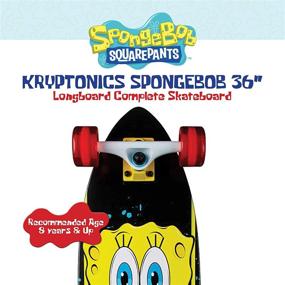img 2 attached to Spongebob Longboard Complete Skateboard by Kryptonics