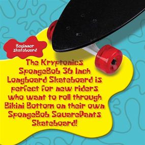 img 3 attached to Spongebob Longboard Complete Skateboard by Kryptonics