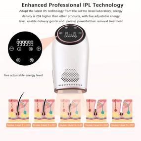 img 1 attached to 🧊 Permanent Ice Cooling Hair Removal System for Women and Men - Painless Laser Hair Remover Device, Ideal for Home Use (ICE1)