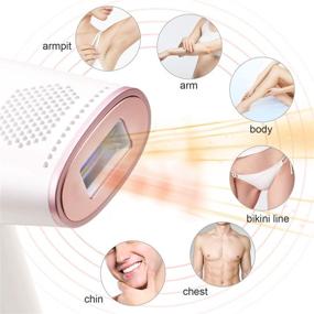 img 2 attached to 🧊 Permanent Ice Cooling Hair Removal System for Women and Men - Painless Laser Hair Remover Device, Ideal for Home Use (ICE1)