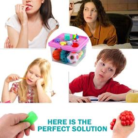 img 3 attached to 🧸 Sensory Fidget Anti Anxiety Squeeze Soybean: Stress Relief Toy for Kids and Adults