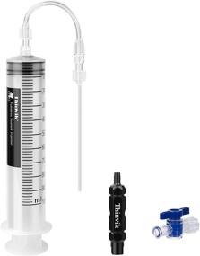 img 2 attached to 🔧 Thinvik 3.5 oz/100ML Tubeless Sealant Injector & Tubeless Sealant Syringe for Stans No Tubes sealant with Presta Schrader Valve Core Removal Tool and compatibility with other sealants - Adjustable Valve