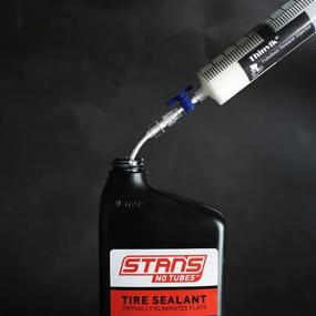 img 1 attached to 🔧 Thinvik 3.5 oz/100ML Tubeless Sealant Injector & Tubeless Sealant Syringe for Stans No Tubes sealant with Presta Schrader Valve Core Removal Tool and compatibility with other sealants - Adjustable Valve