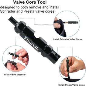 img 3 attached to 🔧 Thinvik 3.5 oz/100ML Tubeless Sealant Injector & Tubeless Sealant Syringe for Stans No Tubes sealant with Presta Schrader Valve Core Removal Tool and compatibility with other sealants - Adjustable Valve