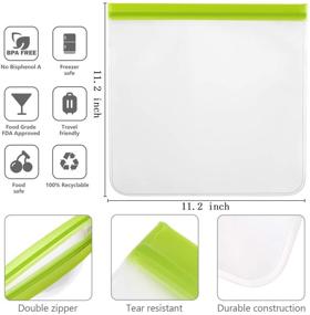 img 3 attached to Reusable Gallon Bags Leak Proof BPA FREE
