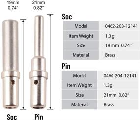 img 2 attached to ➰ JRready DTP Connector Kit ST6138: Waterproof Electrical Wire Connector with 2 Pin Gray Design - Current Rating of 25 Amps, 2 Sets