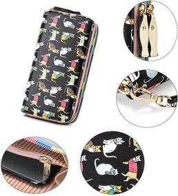 img 1 attached to Наш "Nawoshow Womens Wallet": стильная двойная складка для женских сумок и кошельков всегда.